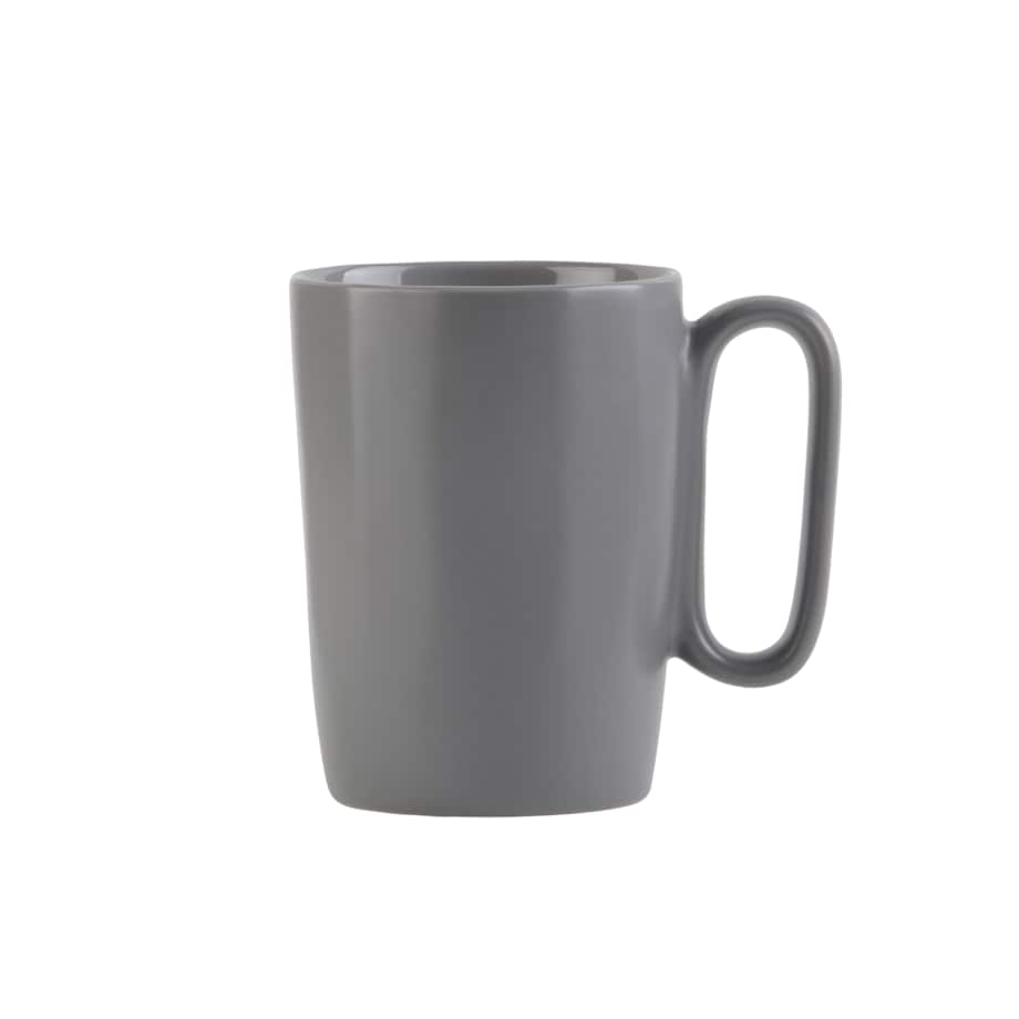 Dwa kubki ceramiczne z uszkiem 250 ml Fuori szare 30015
