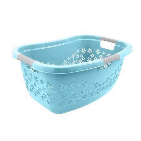 Kosz wolnostojący na pranie Keeeper 50l odcienie błękitu