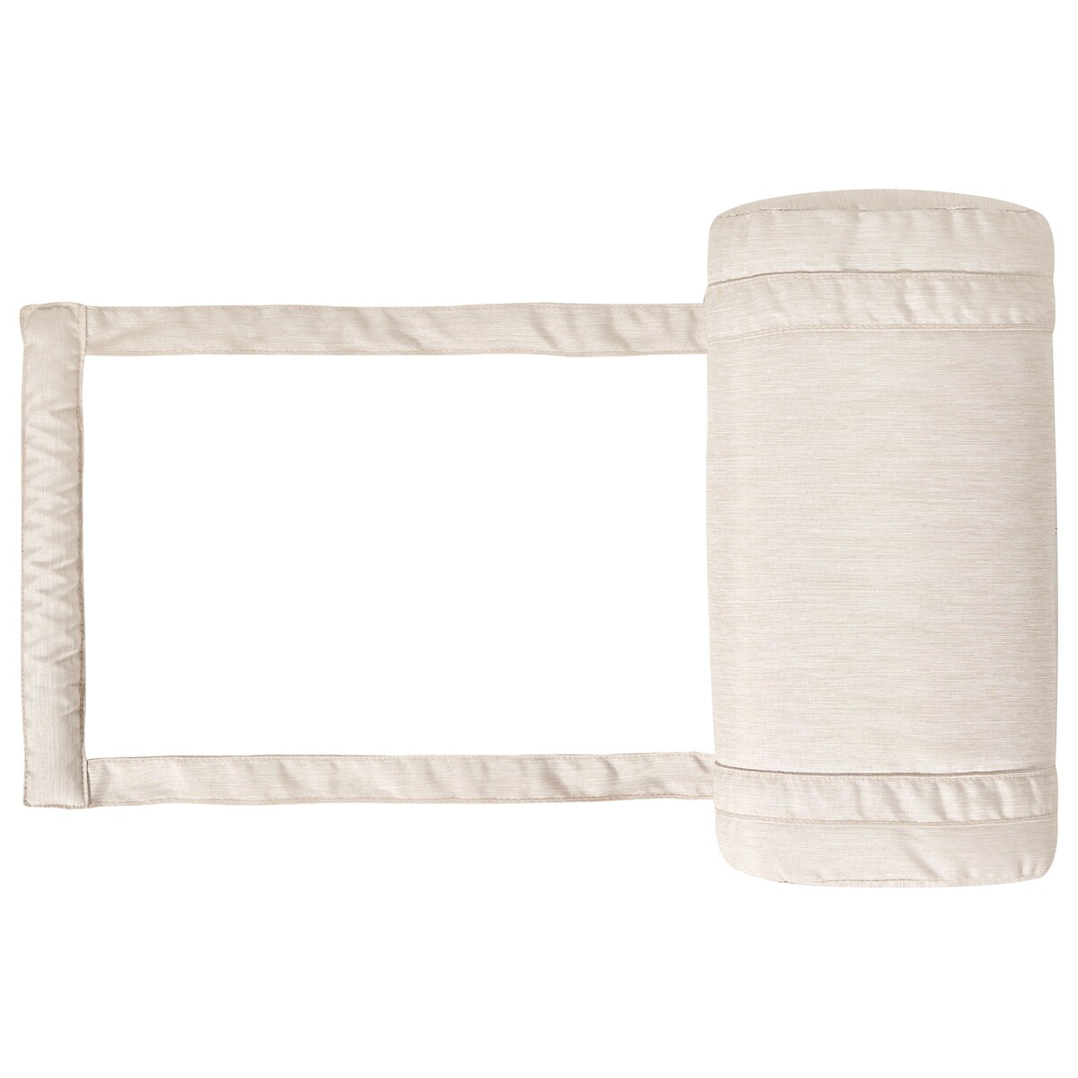 Poduszka na leżak ogrodowy CESANA PREMIUM 192 x 56 cm Jasnobeżowy