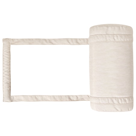 Poduszka na leżak ogrodowy CESANA PREMIUM 192 x 56 cm Jasnobeżowy