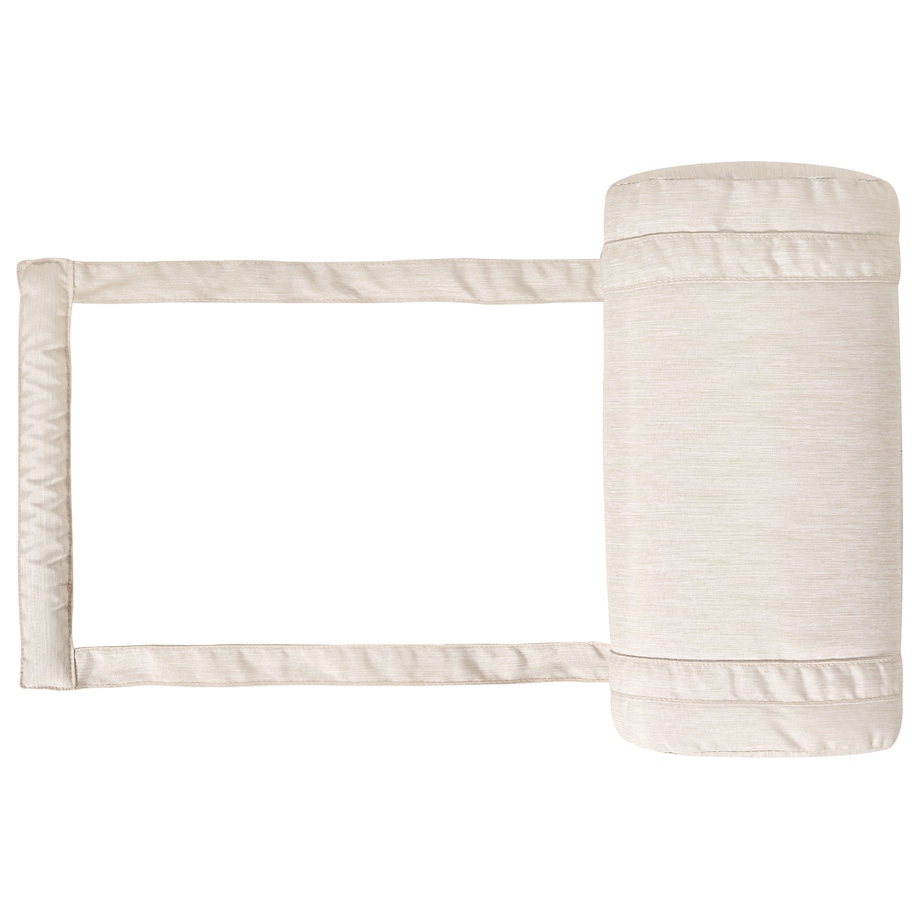 Poduszka na leżak ogrodowy CESANA PREMIUM 192 x 56 cm Jasnobeżowy