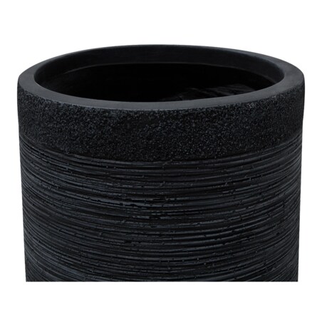 Doniczka 42x 42 x 41 cm czarna SAMOS