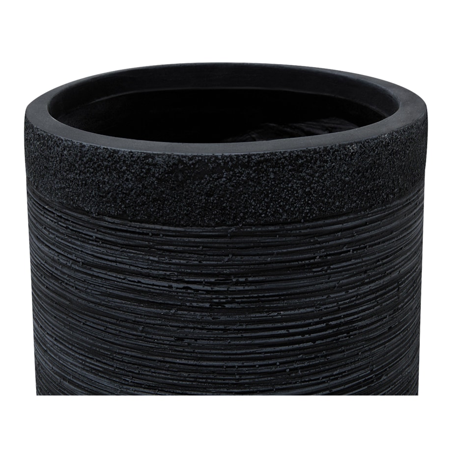 Doniczka 42x 42 x 41 cm czarna SAMOS