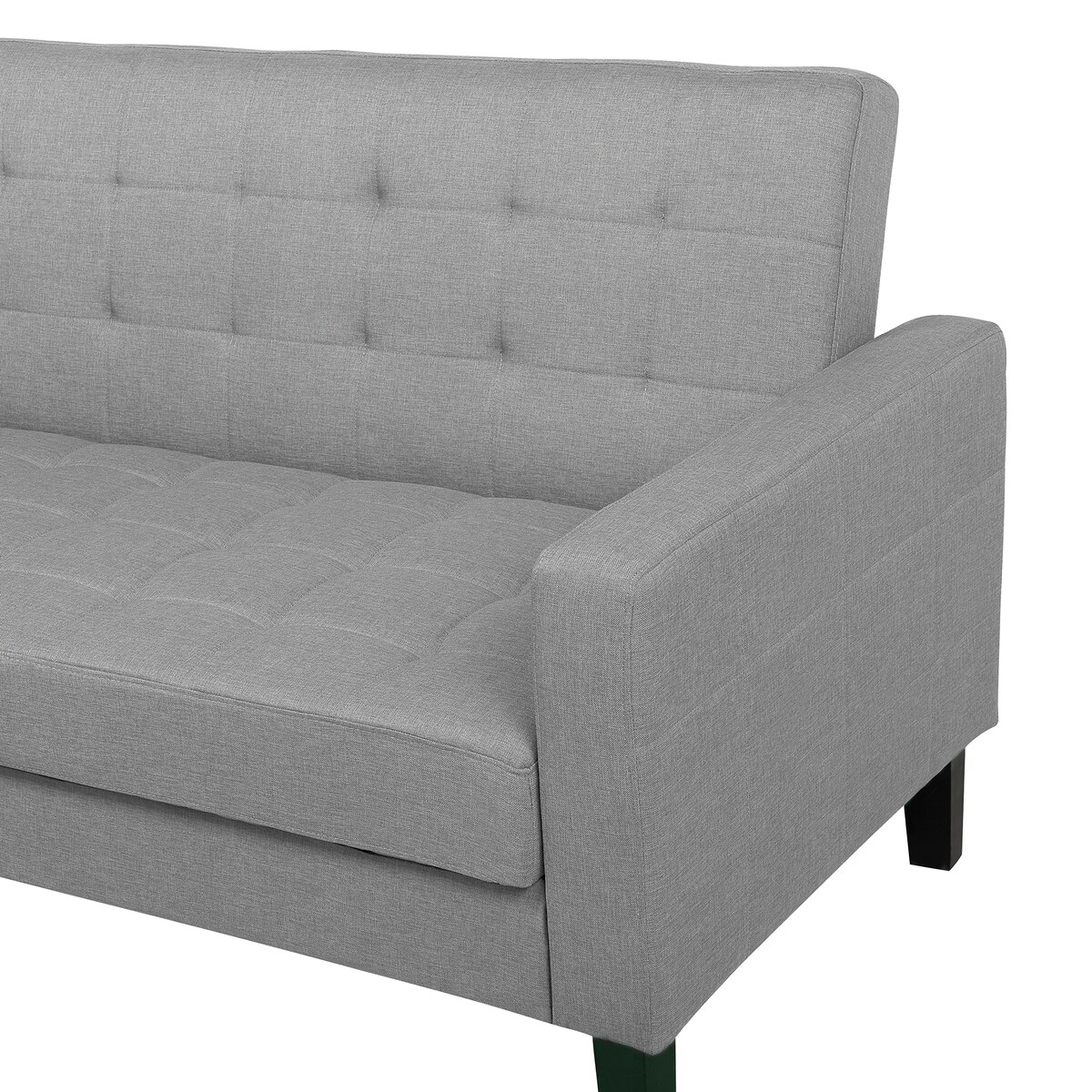 Sofa rozkładana dla 3 osób VEHKOO Jasnoszary