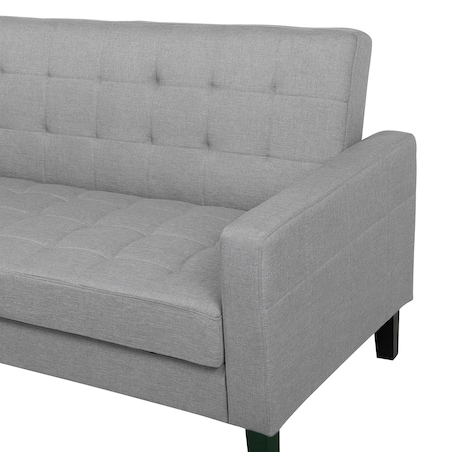 Sofa rozkładana dla 3 osób VEHKOO Jasnoszary