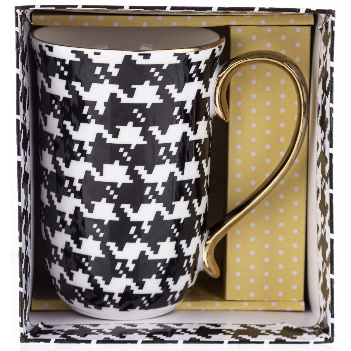 Kubek porcelanowy 450 ml PEPITKA 12,5x8,5x12,5 cm