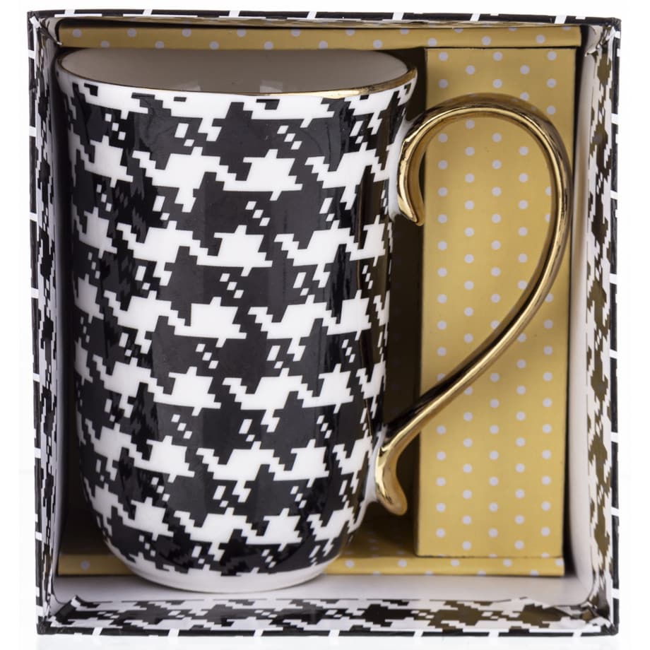 Kubek porcelanowy 450 ml PEPITKA 12,5x8,5x12,5 cm