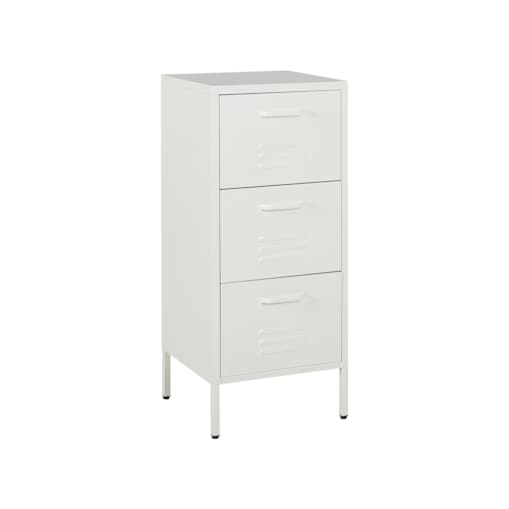 Szafka biurowa metalowa biała WOSTOK