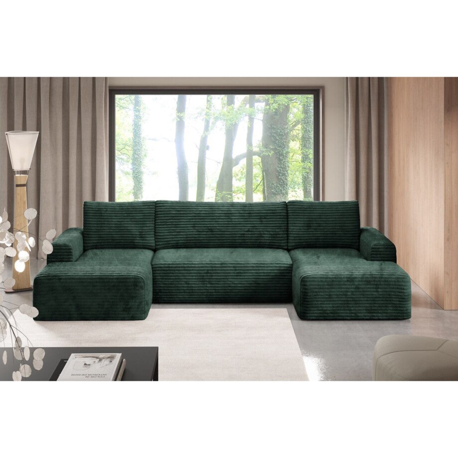 Narożnik SONTII U gruby sztruks Kolor: TILIA 39