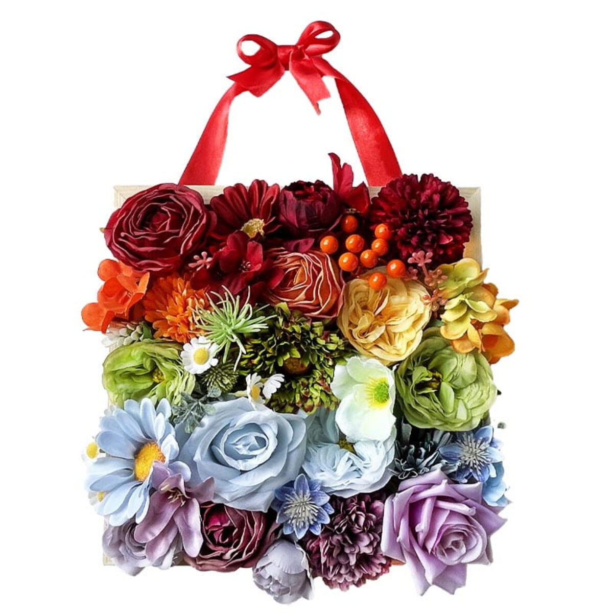 Kwiaty w ramce - ozdoba DIY - Kolory świata