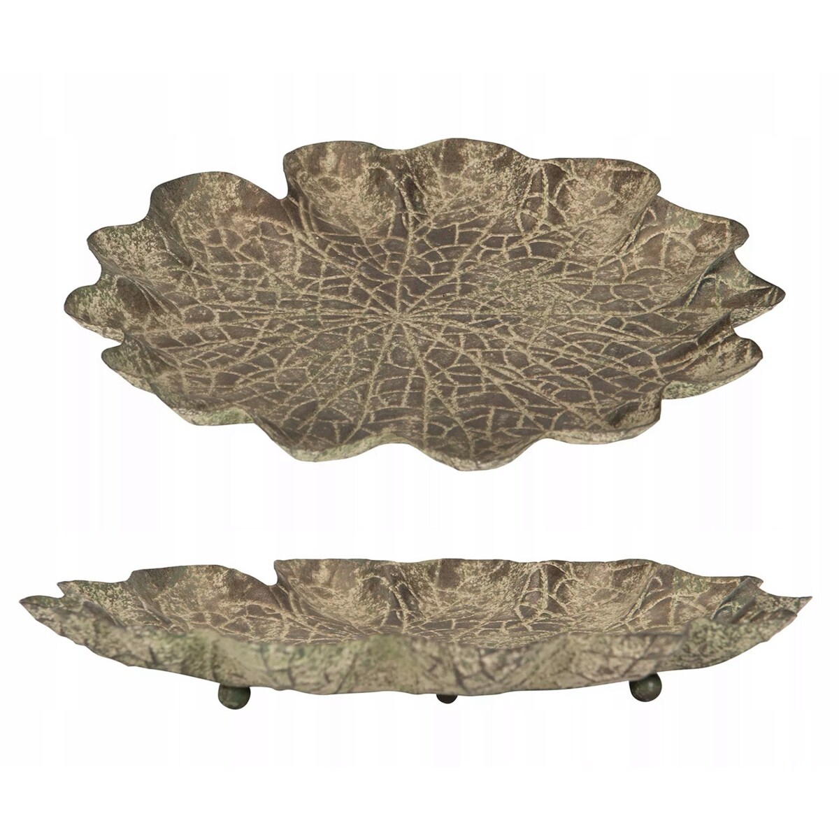 MISA MISKA 30cm POIDEŁKO DLA PTAKÓW metalowa zdobiona do ogrodu salonu