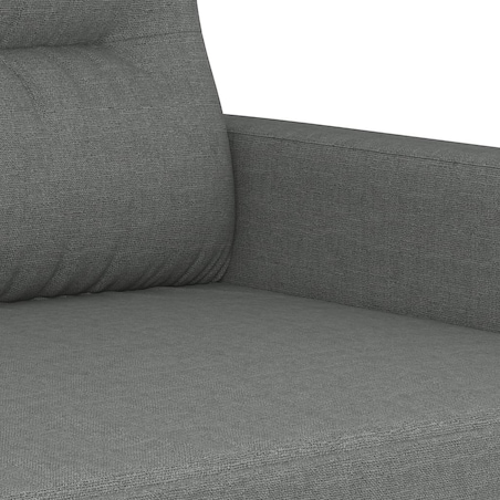 vidaXL Sofa 3-osobowa, ciemnoszara, 180 cm, tapicerowana tkaniną