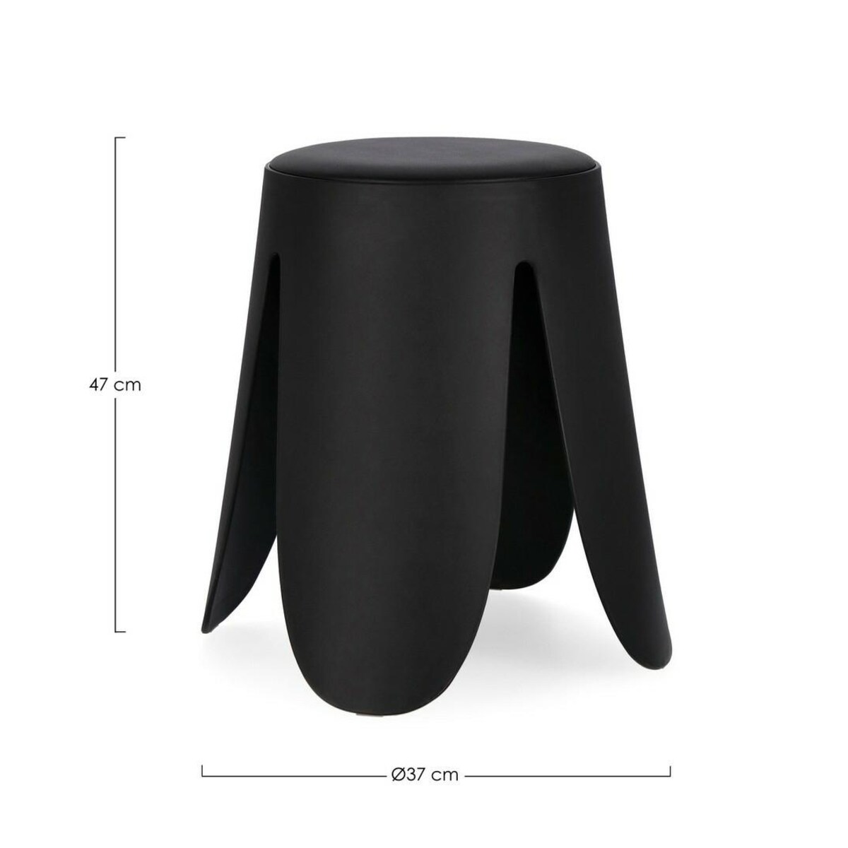 BIZZOTTO stołek IMOGEN czarny