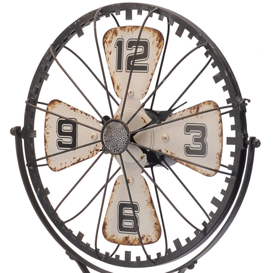 Stojący zegar ANTIQUE, metalowy - Ø 48 cm