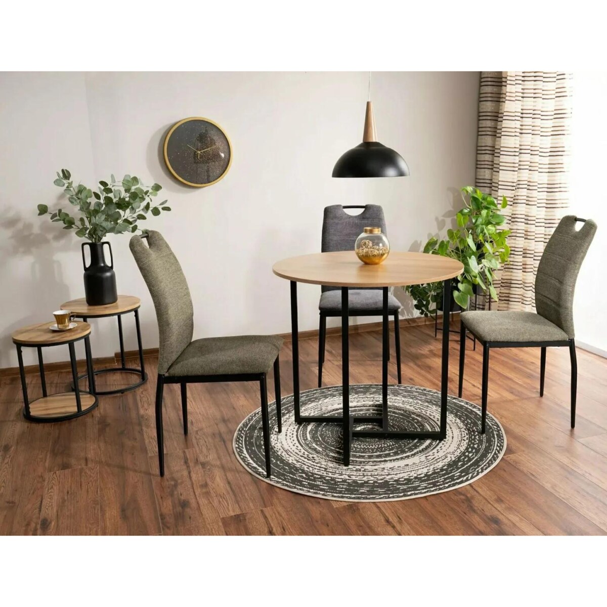 Krzesło tapicerowane RIP BREGO ciemnoszare