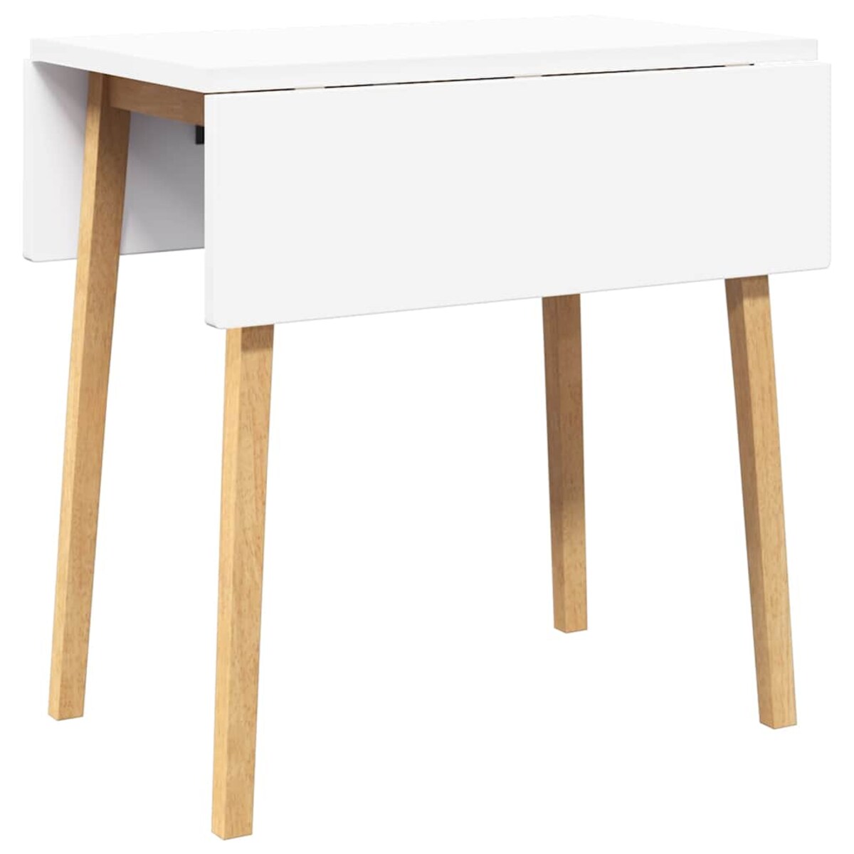 vidaXL Stół jadalny Naturalne drewno lite Guma