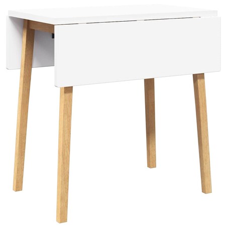 vidaXL Stół jadalny Naturalne drewno lite Guma