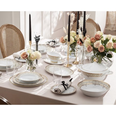 Zestaw talerzy dla 6 osób 18 el. Margaret Arabella G670