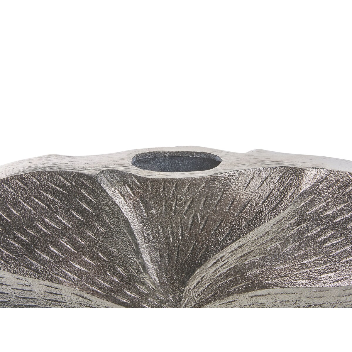 Wazon na kwiaty metalowy srebrny URGENCH