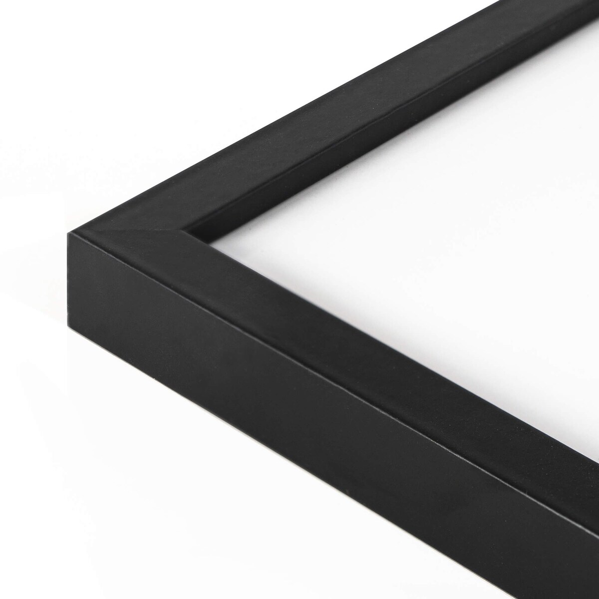 Czarna ramka na zdjęcia 40x50 cm wisząca poziom pion rama MDF z plexi klasyczna ramka