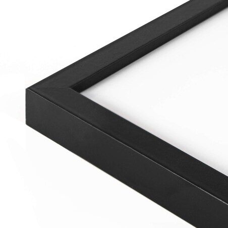 Czarna ramka na zdjęcia 40x50 cm wisząca poziom pion rama MDF z plexi klasyczna ramka