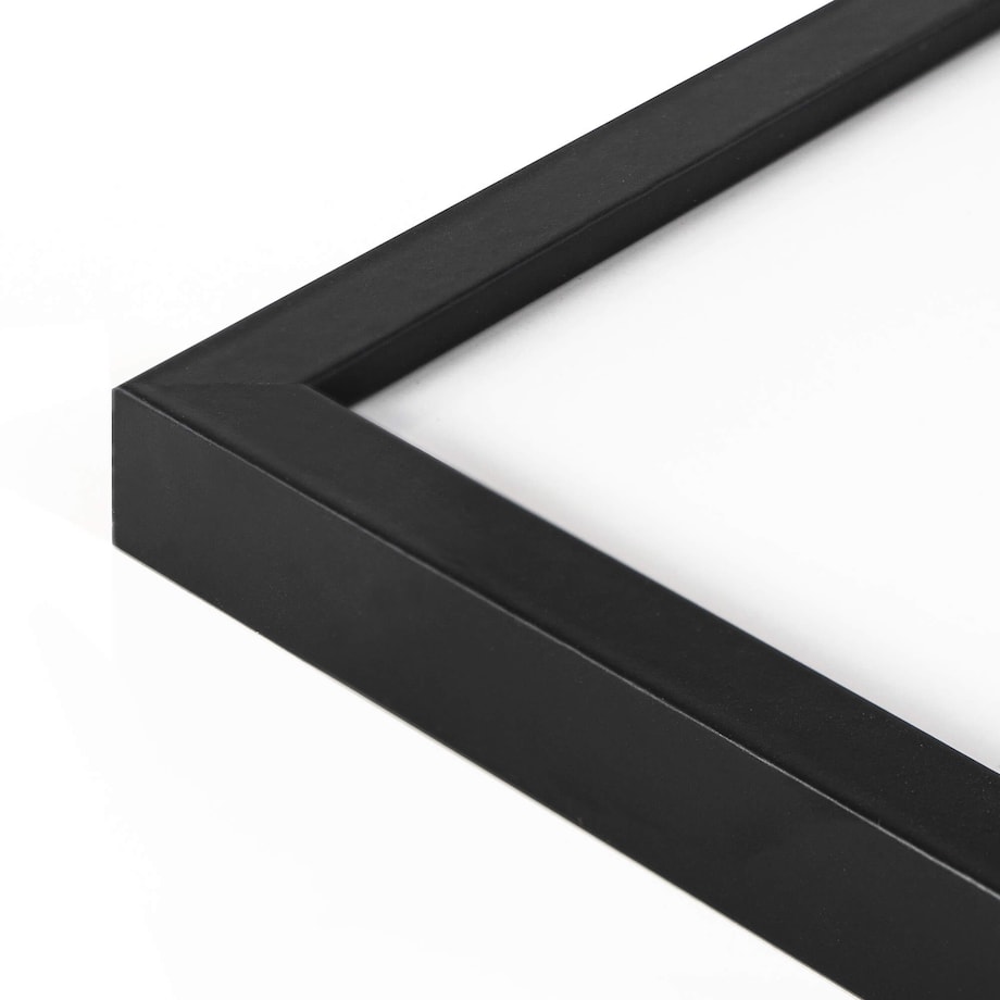 Czarna ramka na zdjęcia 40x50 cm wisząca poziom pion rama MDF z plexi klasyczna ramka