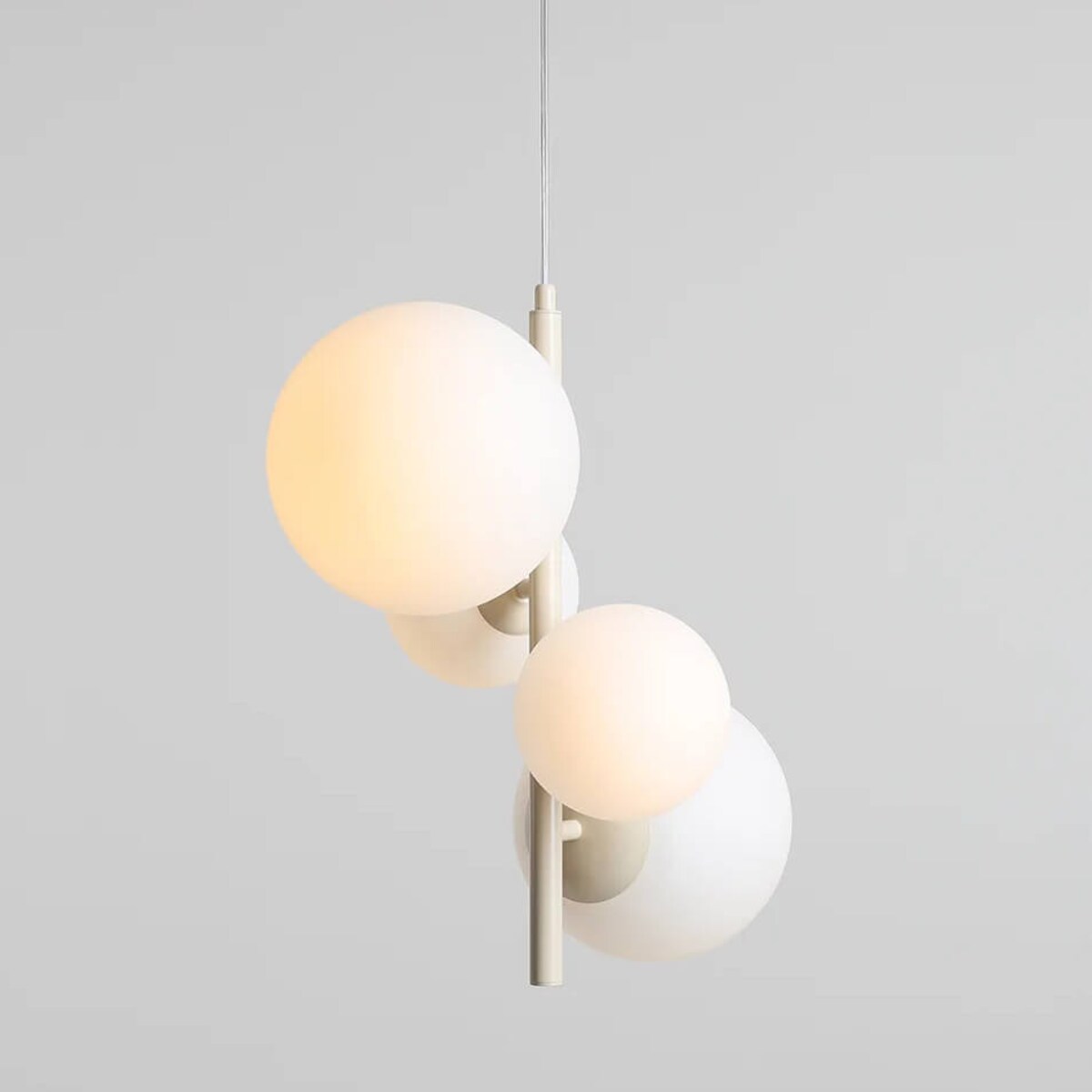 Wisząca lampa molekułowa Bloom 1091L9 Aldex kule ball białe kremowe