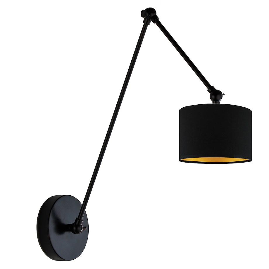 Kinkiet przegubowy lampa ścienna lampa na ścianę regulowany z abażurem walec SOUL II