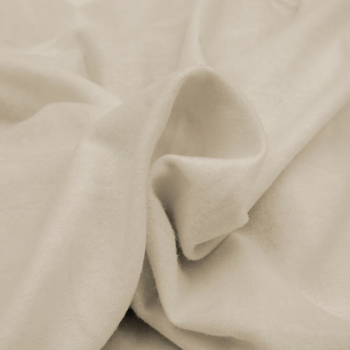 Prześcieradło flanela bez gumki 180x210 kolor jasny beż