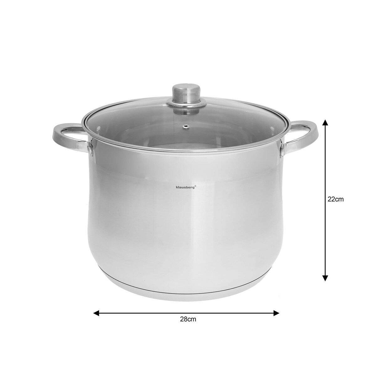 Zestaw garnków gastronomiczne zestaw 6 ele. 10.7l+13l+16L KLAUSBERG stock pot
