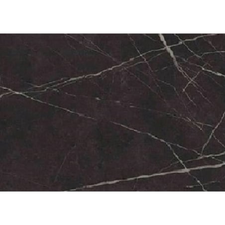 Okrągły stół Reo do salonu z metalową podstawą, blat 75 cm- ciemny marmur