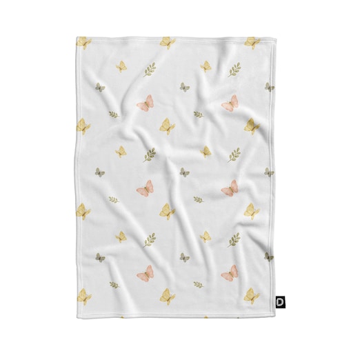 Koc pluszowy dla dzieci FAIRY TALES wzór D146 | motylarnia - 135 x 100 cm