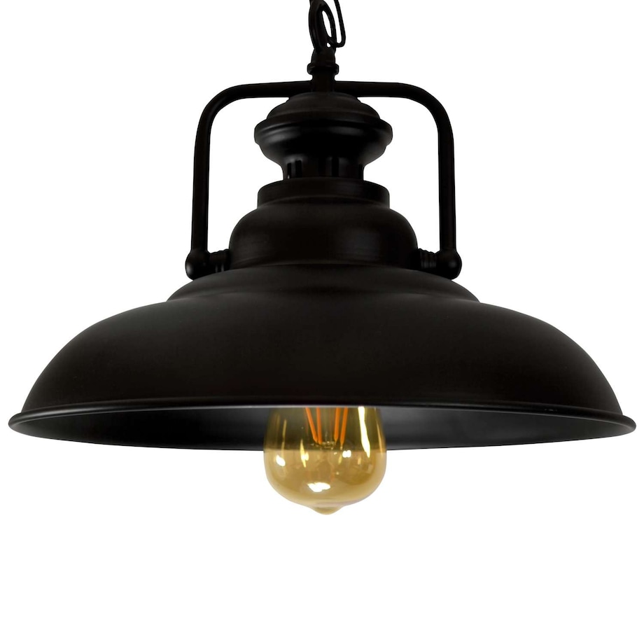 LAMPA wisząca ICELAND 305473 Polux industrialna OPRAWA zwis na łańcuchu czarny