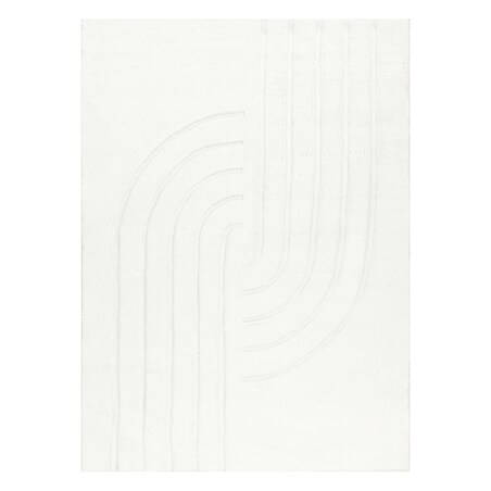 Dywan CURVY biały 11 Curves do prania, 200x290 cm