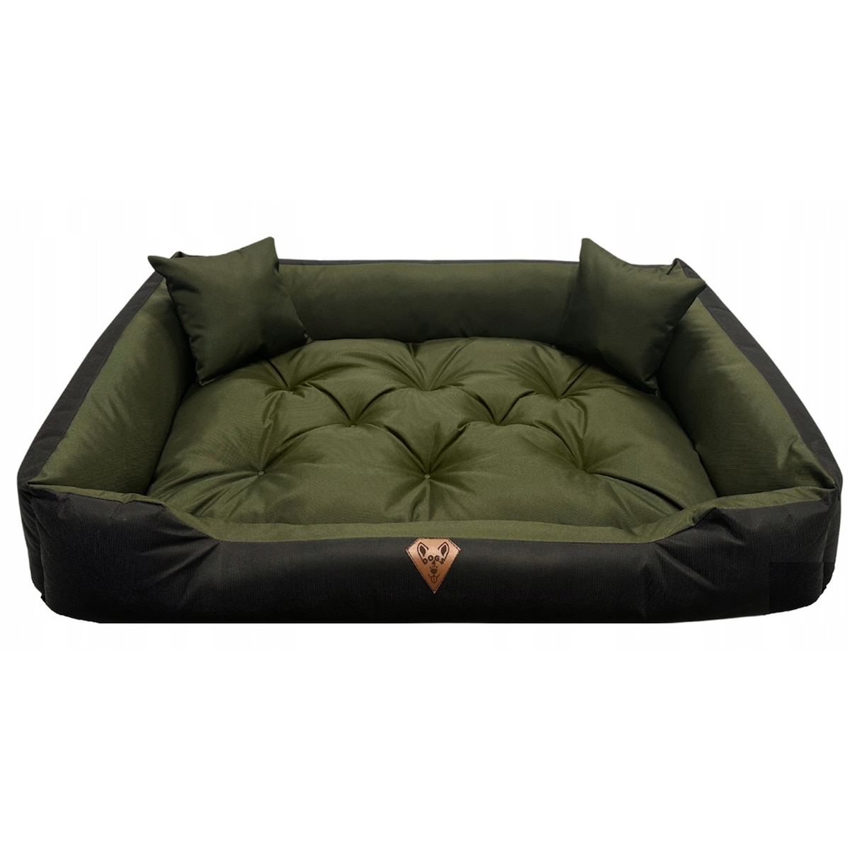 Legowisko Dla Psa Kanapa Posłanie 115X95 Cm Wodoodporne Poduszki Pikowane Zielone
