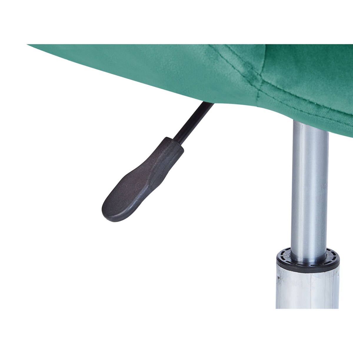 Krzesło biurowe regulowane welurowe zielone LABELLE