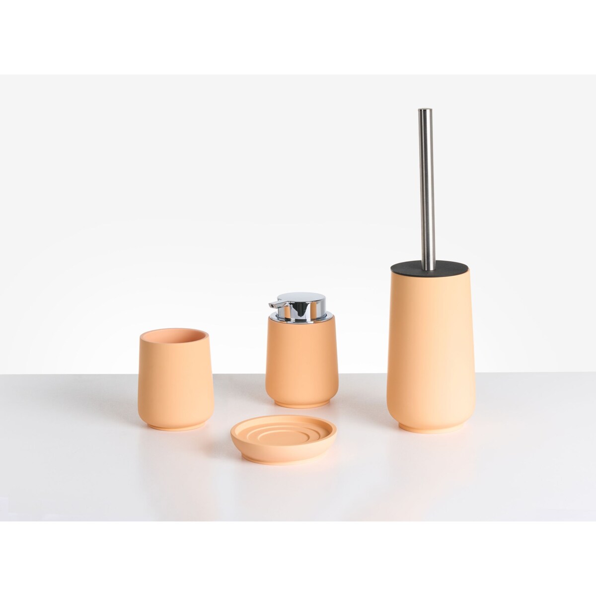 Zestaw akcesoriów łazienkowych 4 elementy SUCHES Pomarańczowy