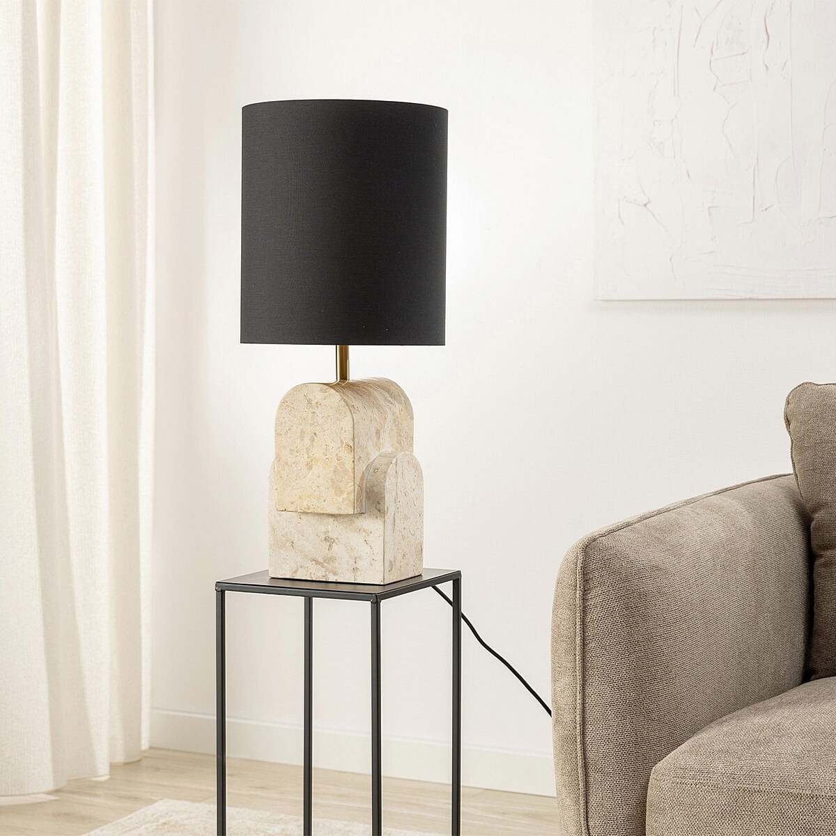 Lampa stołowa Petra 64 cm, 28x28x64 cm