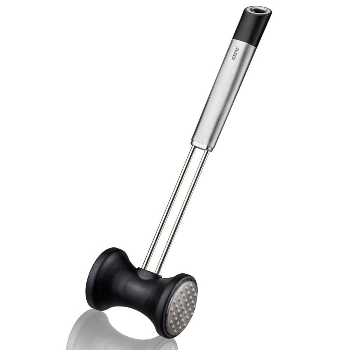 Tłuczek do mięsa dwustronny ze stali nierdzewnej, pomocny dodatek kuchenny z ergonomiczną rączką