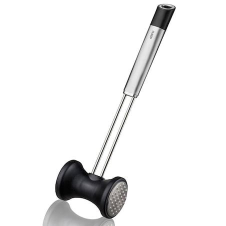 Tłuczek do mięsa dwustronny ze stali nierdzewnej, pomocny dodatek kuchenny z ergonomiczną rączką