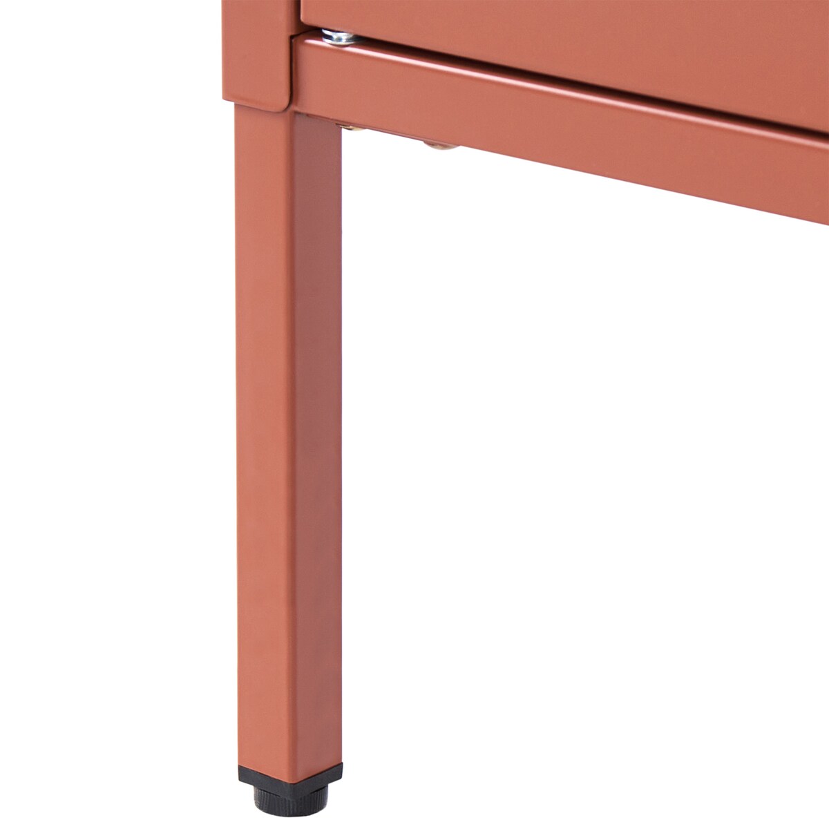 Szafka ze szklanymi drzwiami SARRE Metal 90 cm Złoty brąz