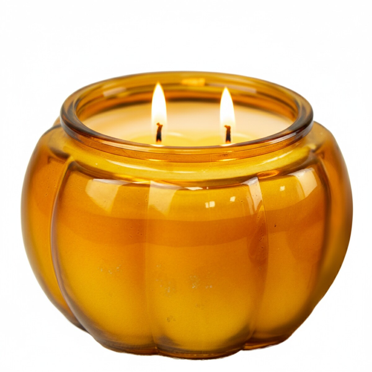 Świeca Na Halloween Jesienna Świeczka Szklana Dynia Dekoracja 11,5 Cm Pomarańczowa