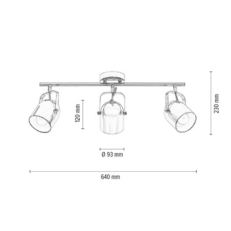 Lampa Sufitowa BRITOP Lighting 3xE27 Max.60W Subtelna Miedź w Nowoczesnym Stylu, , 1 szt.