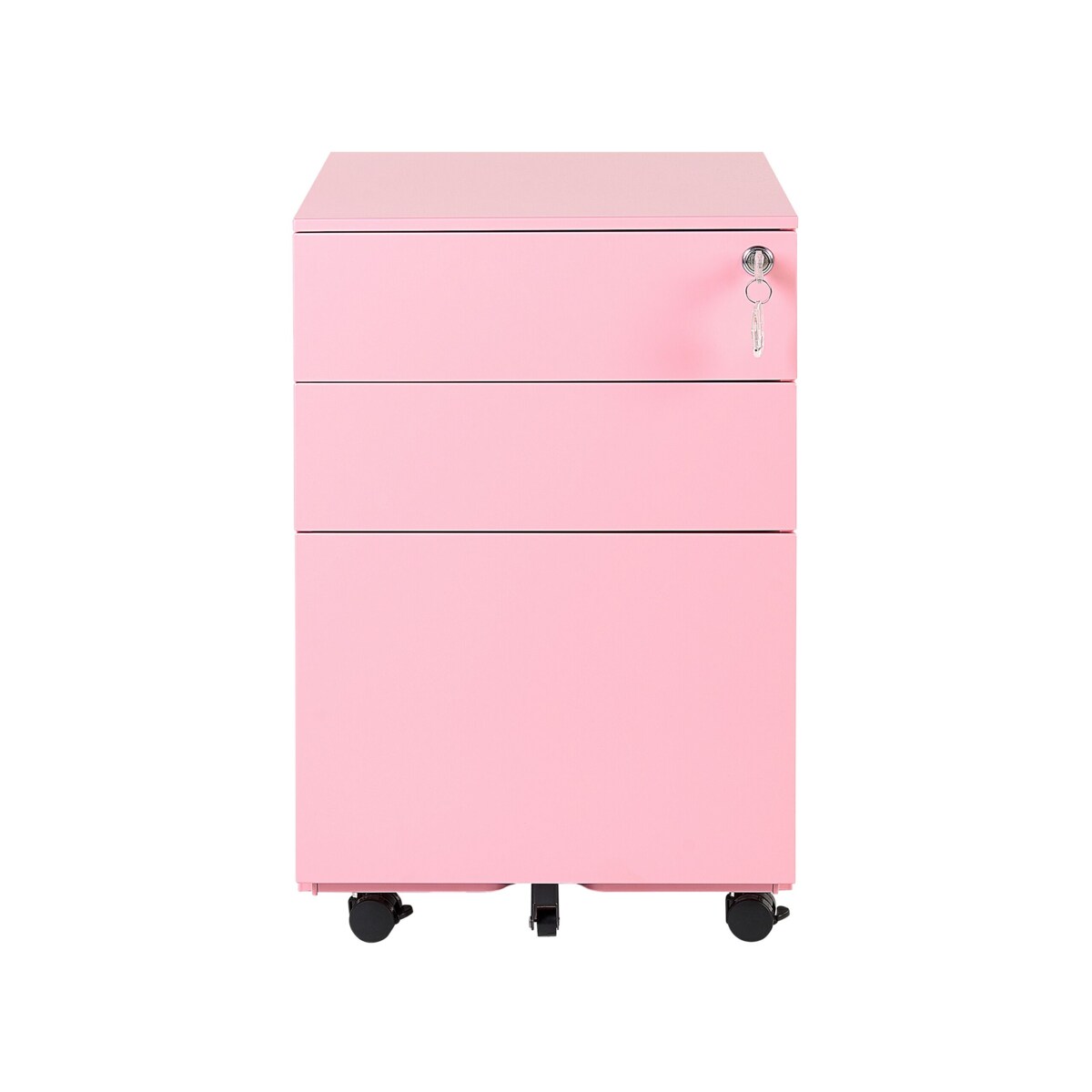 Szafka biurowa metalowa różowa CAMI