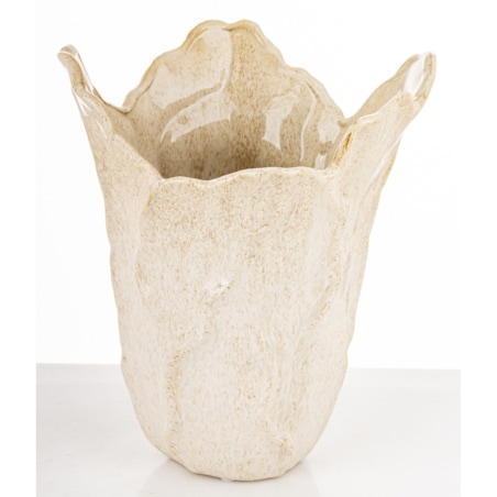 Wazon ceramiczny 28x23,5x21 cm VAZA-2 medium beżowy