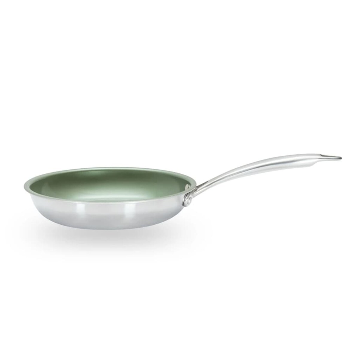Just Vegan Patelnia ECO CeraVegan, 20 cm, stal nierdzewna, zielona