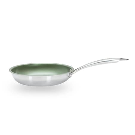 Just Vegan Patelnia ECO CeraVegan, 20 cm, stal nierdzewna, zielona
