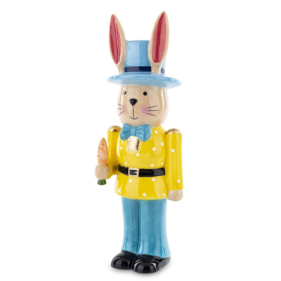 Dekoracja - figurka kolorowego królika 33x11,5x10 cm ORECCHIO