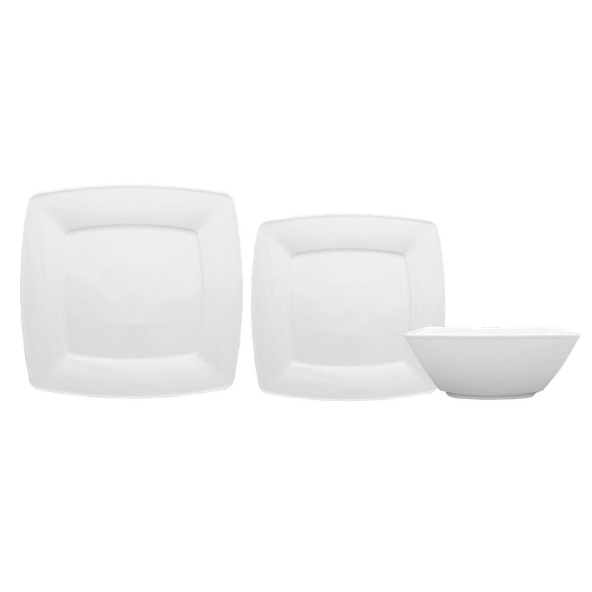 Zestaw talerzy dla 6 osób 18 el. Victoria biała LB16 (0000)