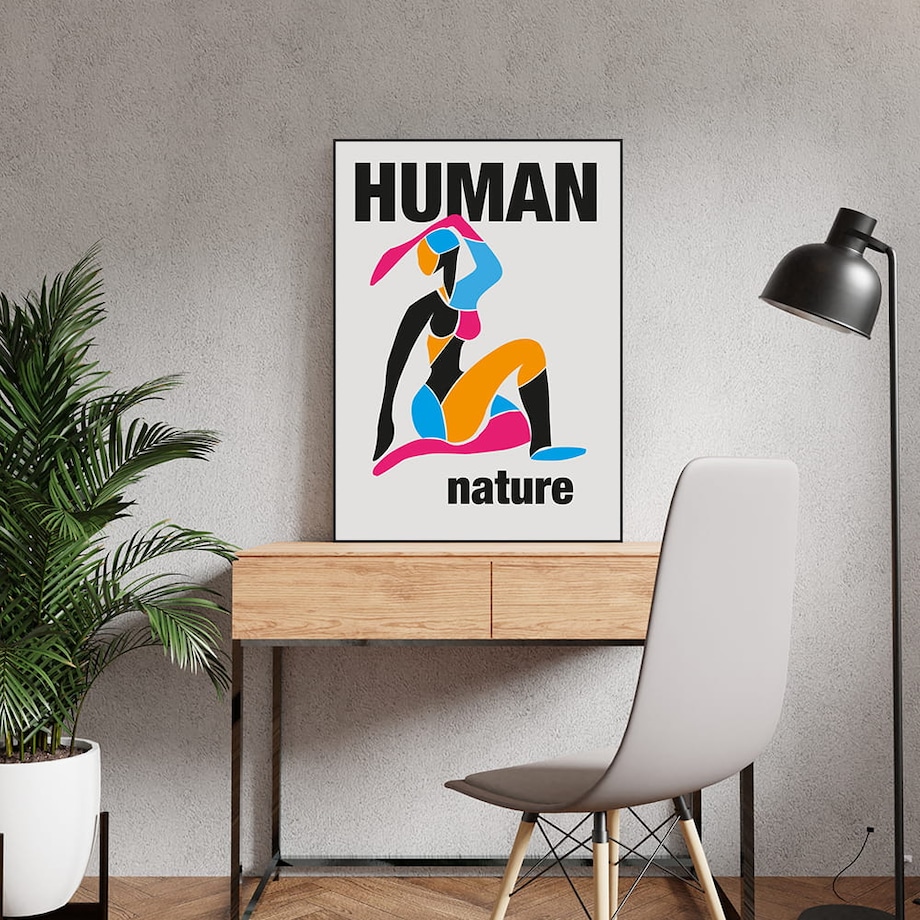 plakat human nature 30x40 cm